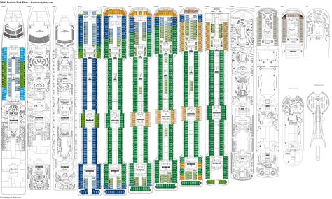Cruisedeckplans com - Norwegian Epic cruise ship weighs 156k tons and has 2114 staterooms for up to 5074 passengers served by 1404 crew. There are 19 passenger decks, 9 with cabins. You can expect a space ratio of 31 tons per passenger on this ship. On this page are the current deck plans for Norwegian Epic showing deck plan layouts, public venues and all types of ... 